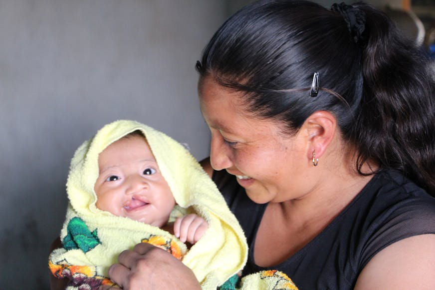 Baby Juan en zijn moeder Maria