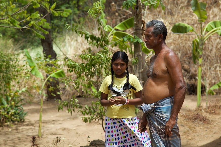 Ruwanthika met haar vader