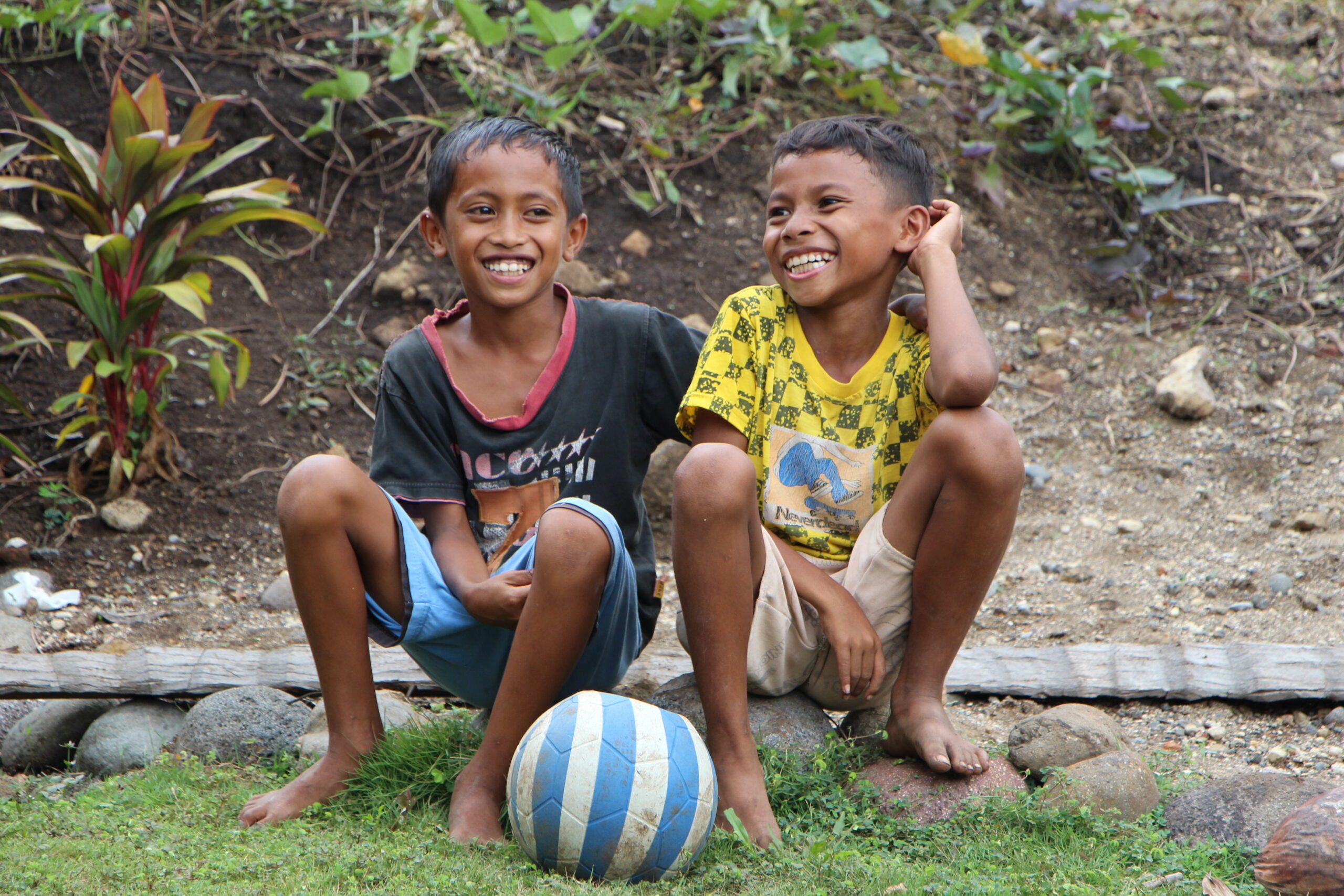 Jefri met zijn beste vriend Oltra