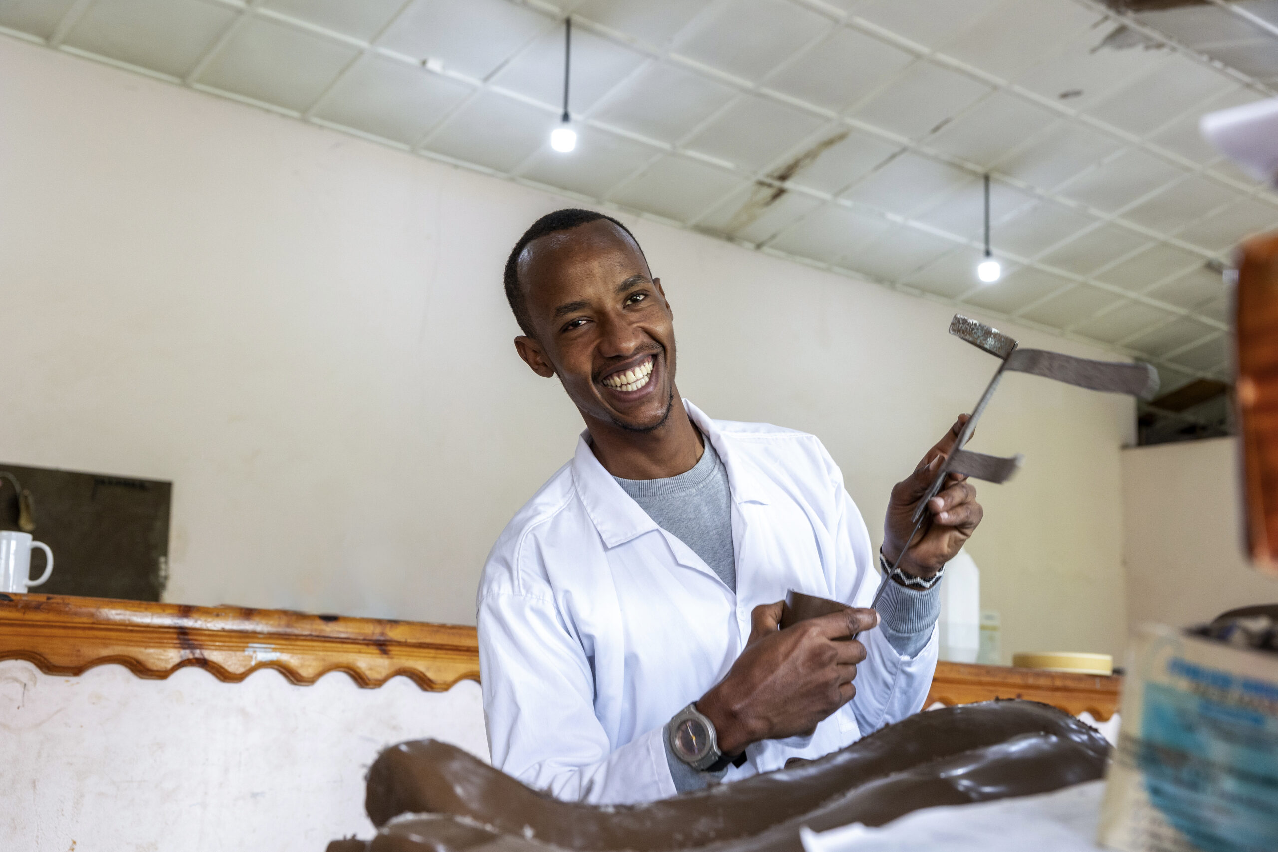 Jean d'Amour Ndahiro - werkplaats