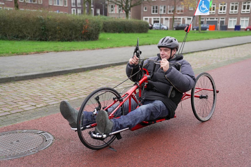 Alessandro Bistolfi met handbike