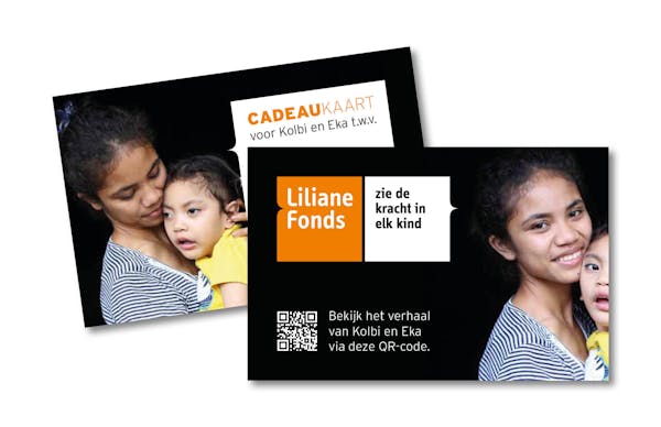 Cadeaukaart kerst visual