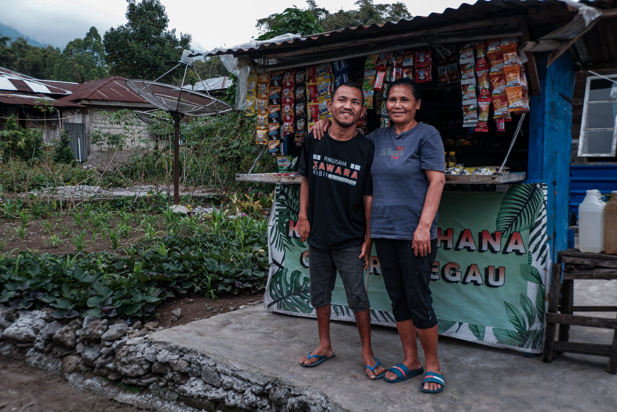 Candra and his mother