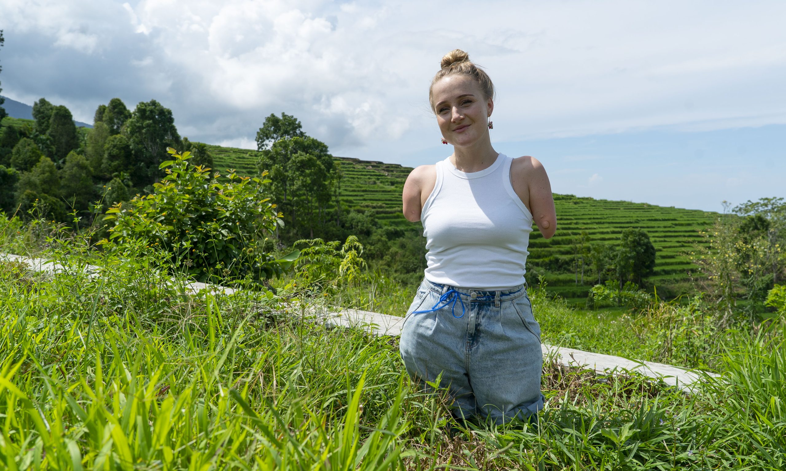 Eva Eikhout in Indonesië voor Liliane Fonds.