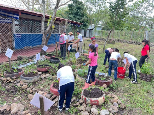 Het moestuin project in Nicaragua